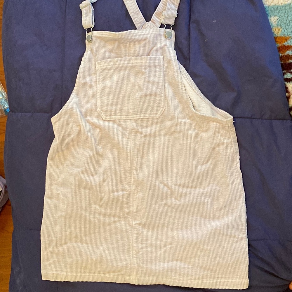 Corduroy overall dress (lavender)